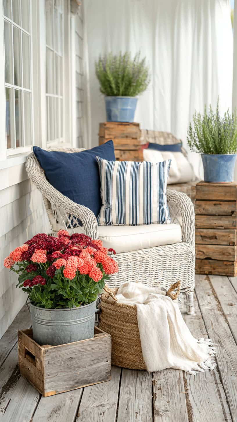 Start With a Patriotic Front Porch Decor Color Palette - Image 1