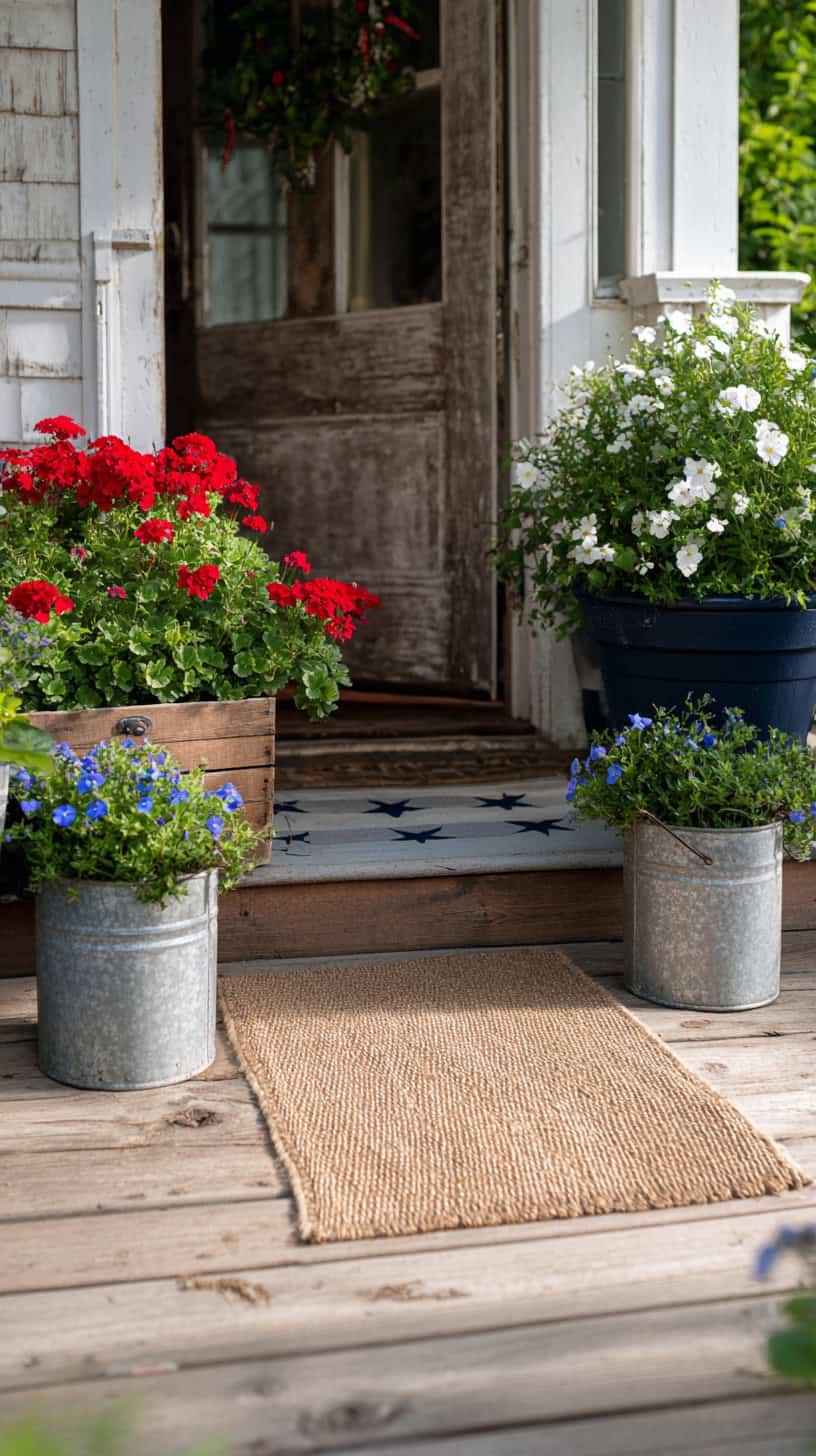 Start With A Soft, Welcoming American Flag Porch Base - Image 2
