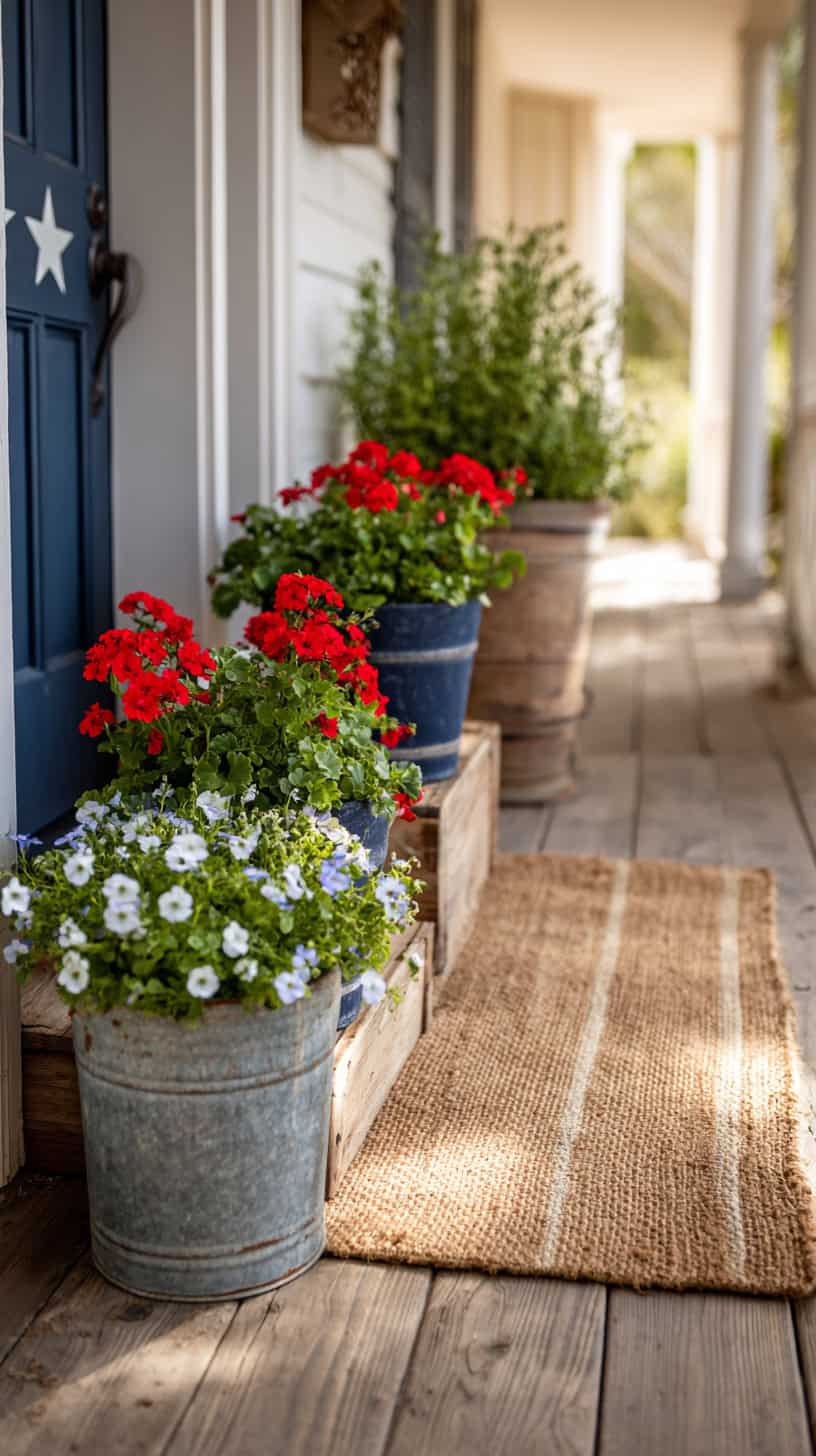 Start With A Soft, Welcoming American Flag Porch Base - Image 3