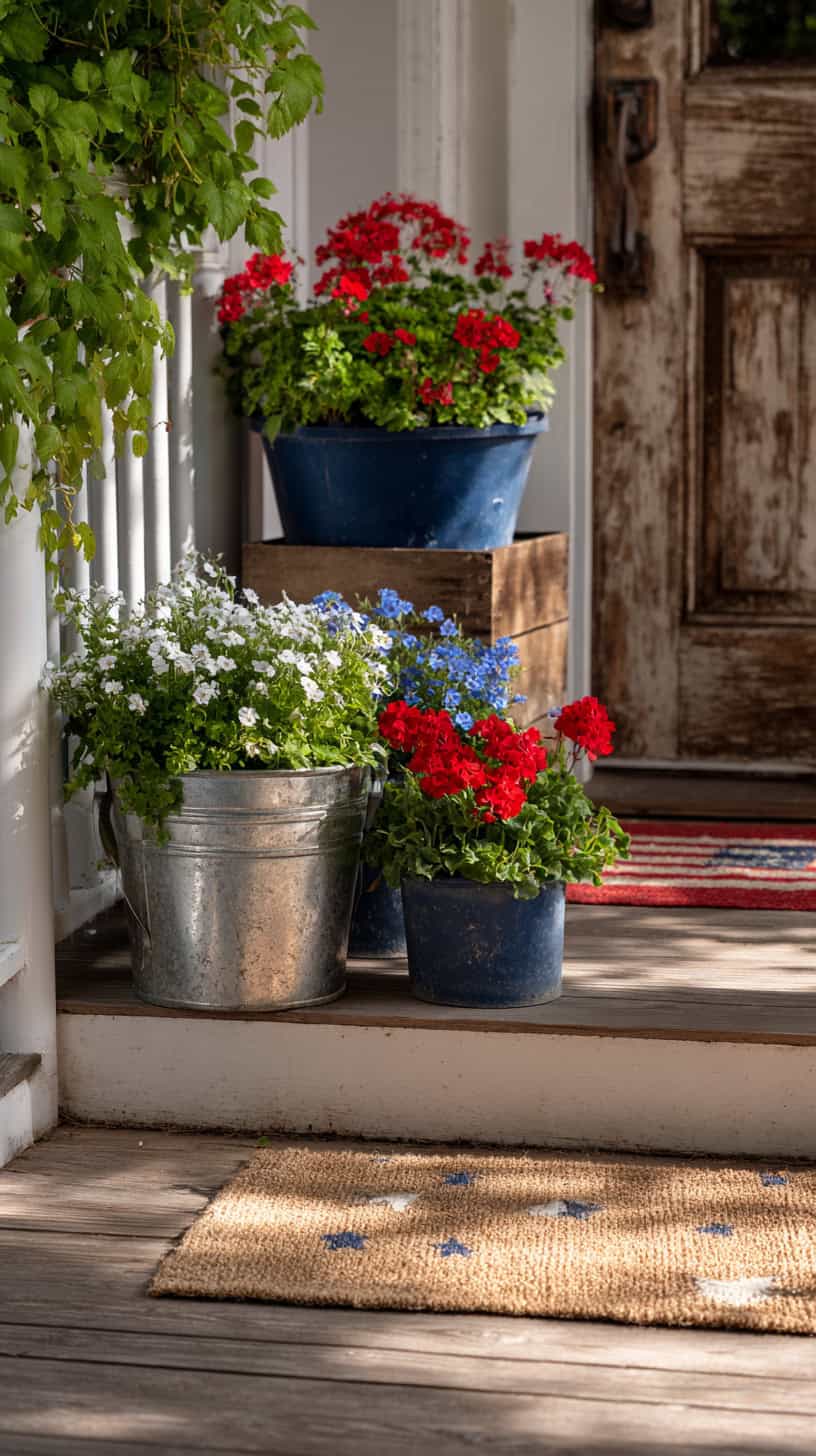 Start With A Soft, Welcoming American Flag Porch Base - Image 1