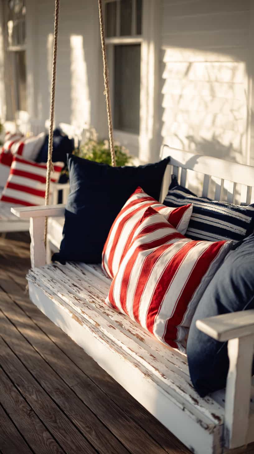 Striped Outdoor Pillows - Image 2