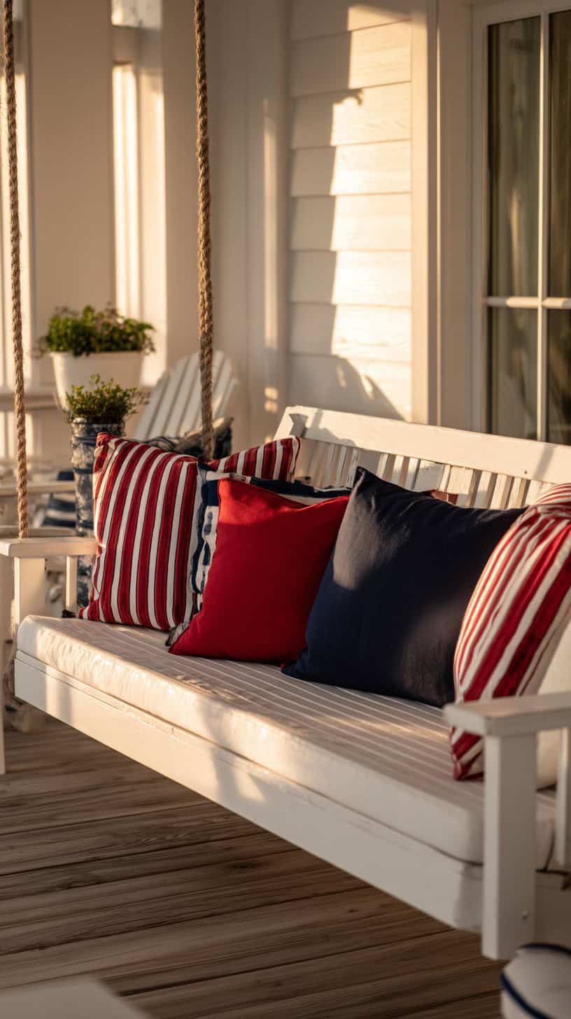 Striped Outdoor Pillows - Image 1