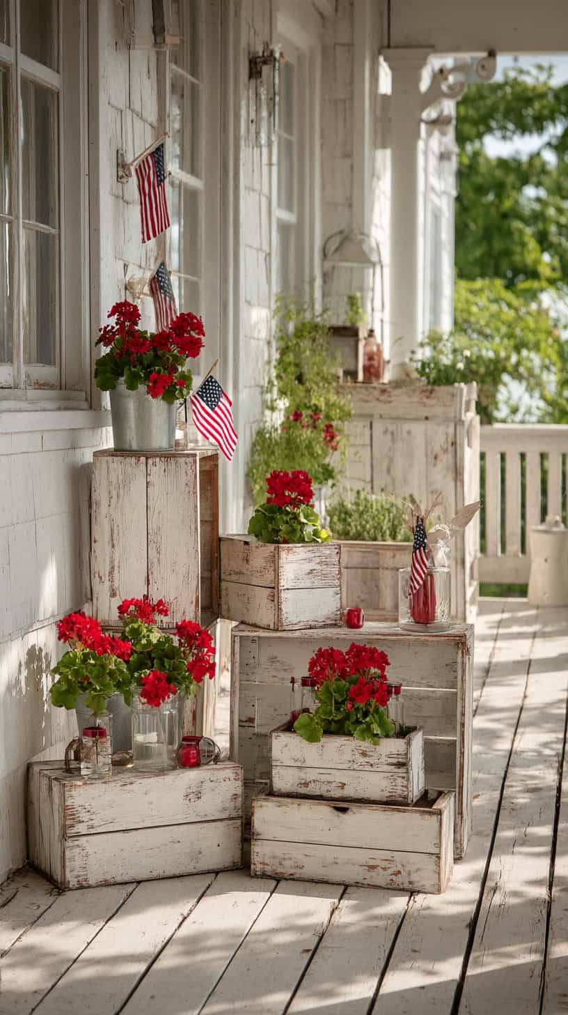 Whitewashed Wooden Crates - Image 3