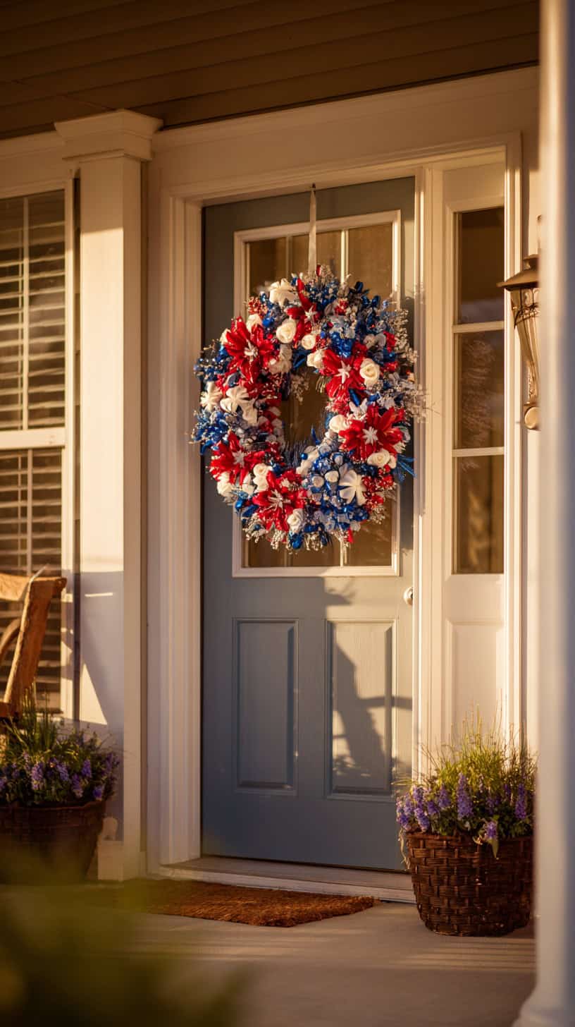 Why Patriotic Wreaths Make Your Front Door Feel So Welcoming - Image 2