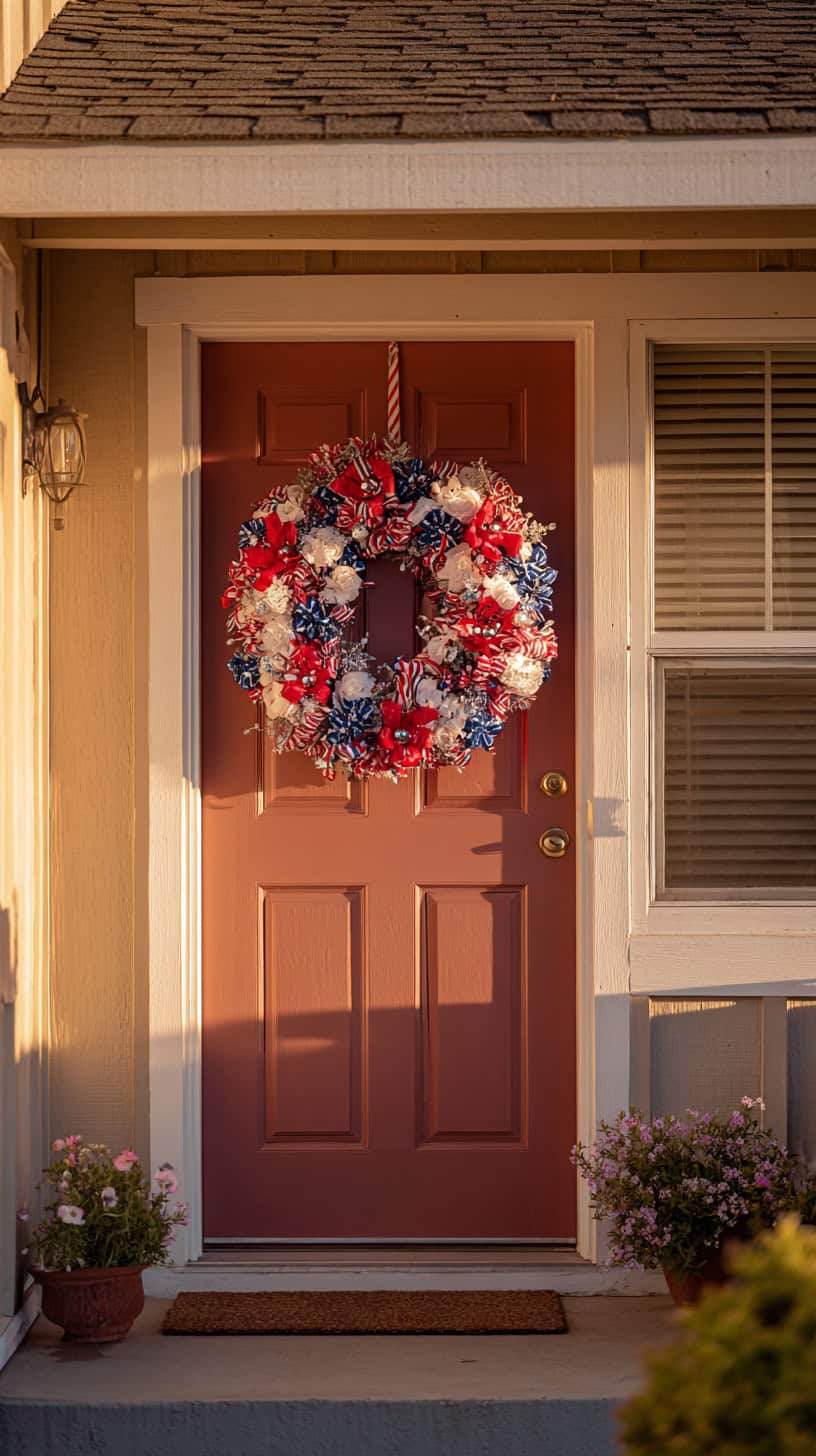 Why Patriotic Wreaths Make Your Front Door Feel So Welcoming - Image 1