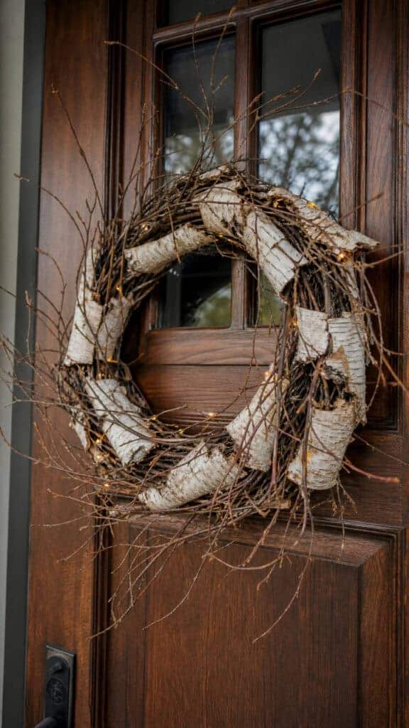 Twig and Birch Bark Wreath