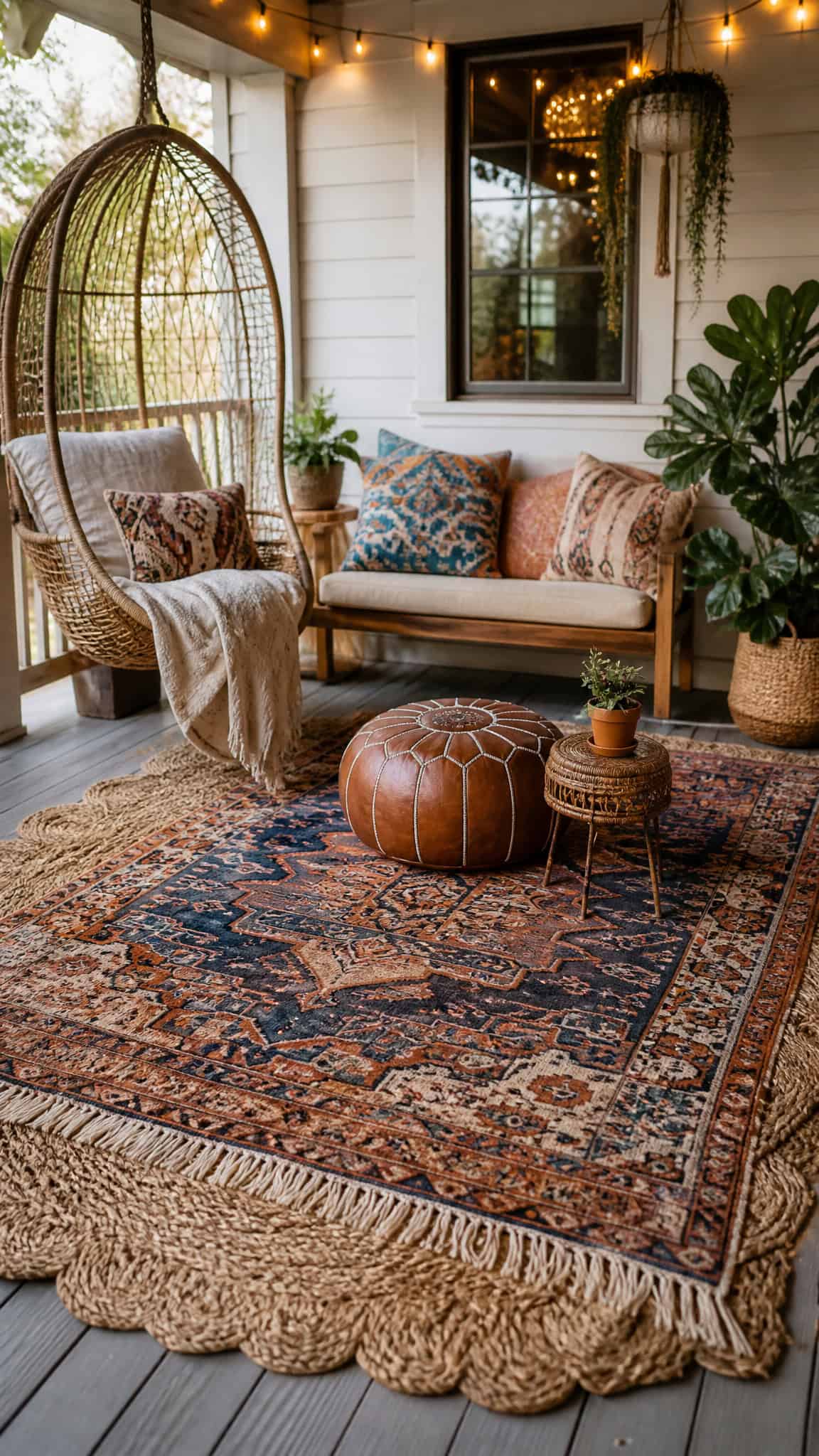 Layered Textiles and Patterned Rugs