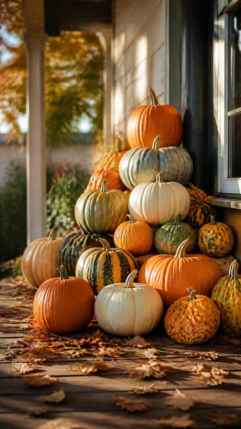Classic Pumpkin Pyramid Display