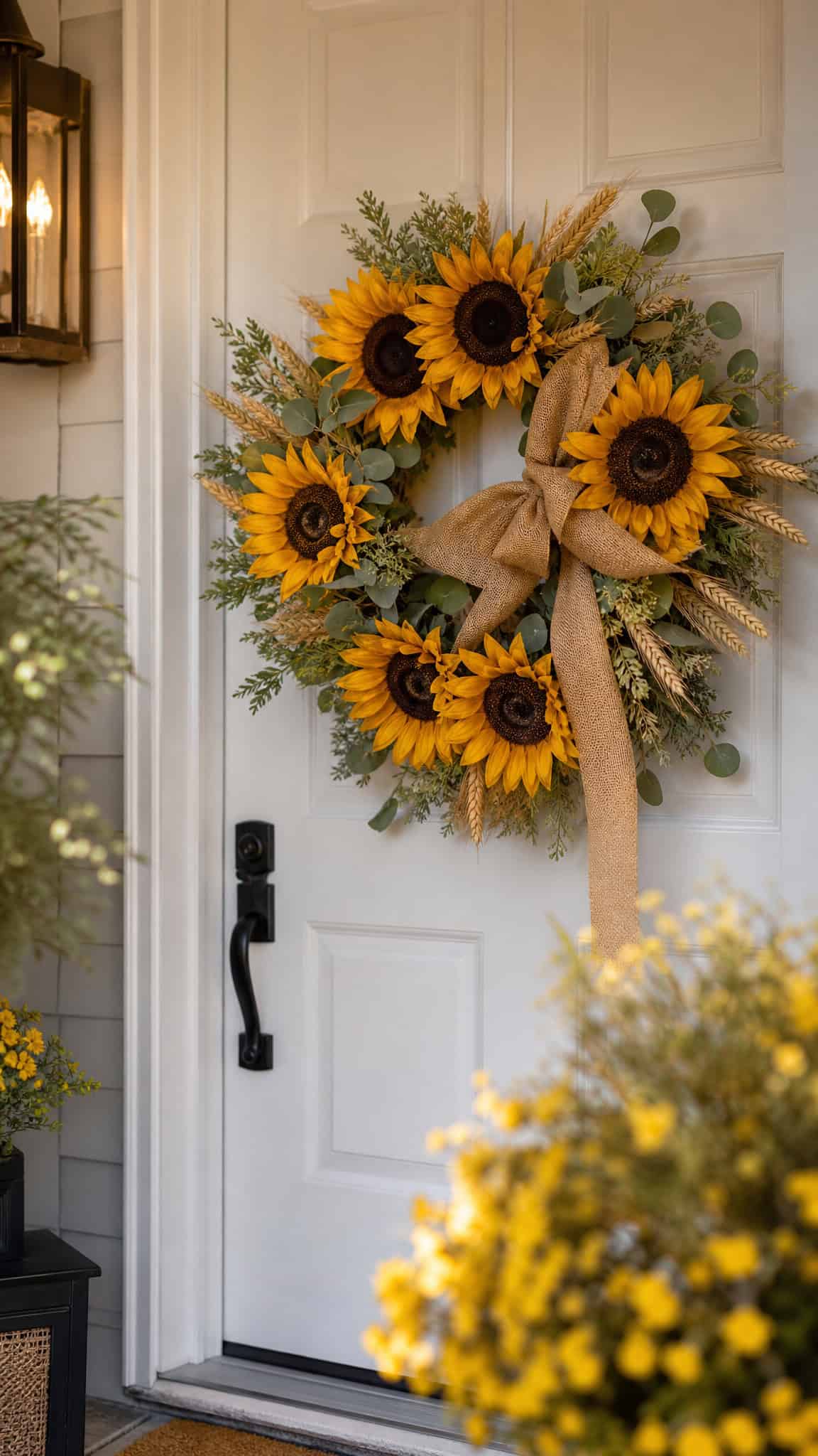 Sunflower Wreaths That Scream Late Summer