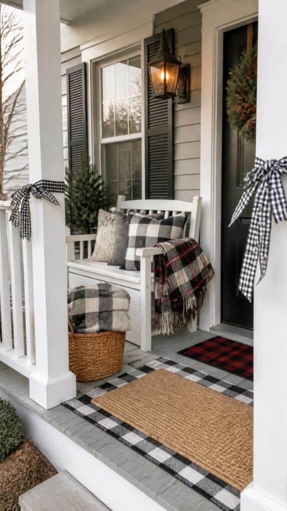 Add Warmth with Plaid Patterns and Textiles