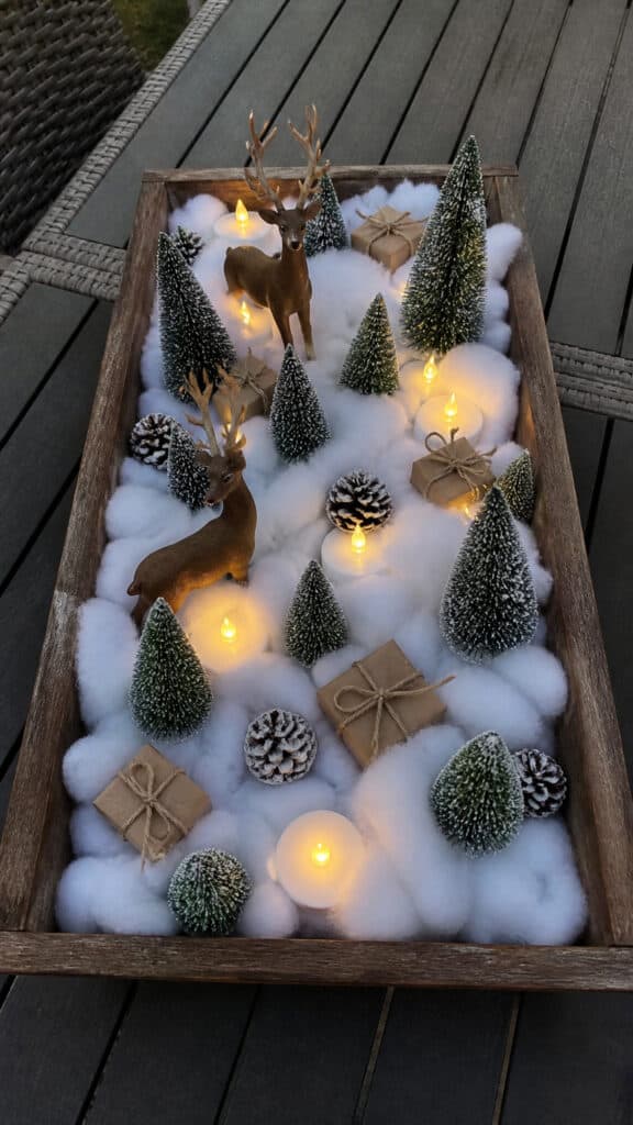 Miniature Tabletop Christmas Garden