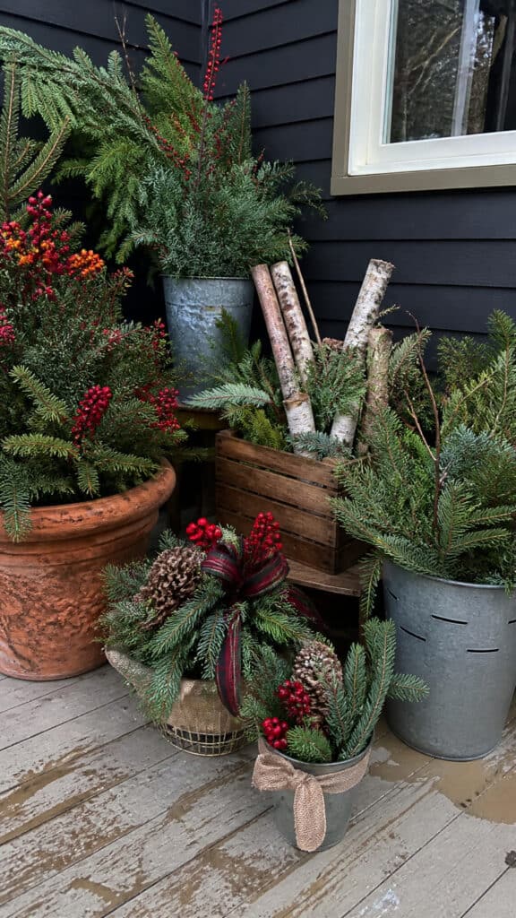 Add Festive Containers and Planters
