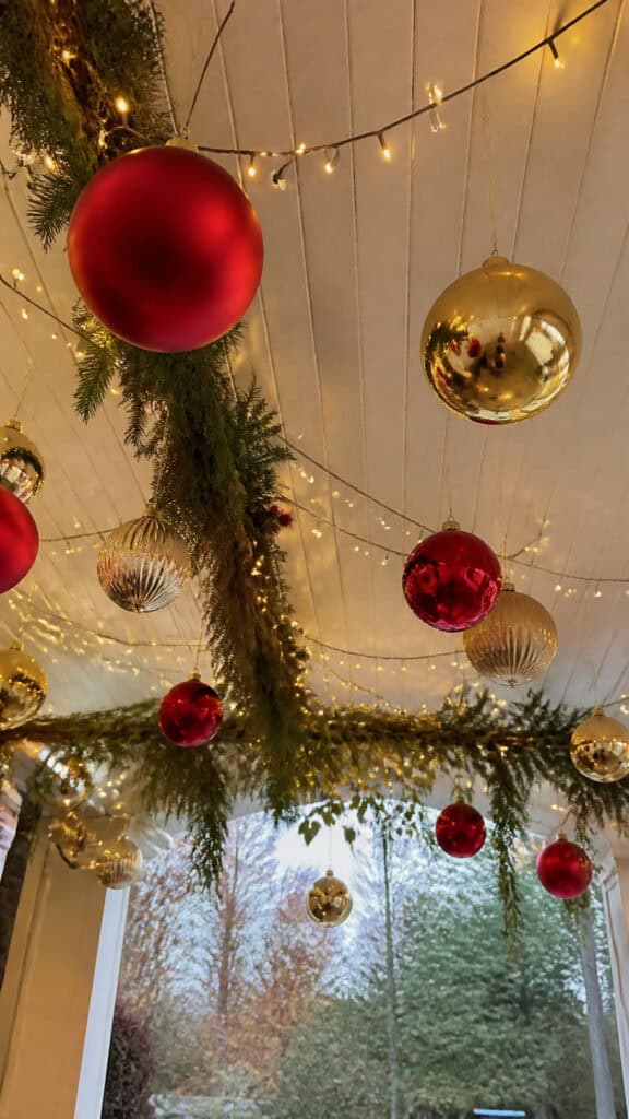 Create Vertical Interest with Hanging Decorations