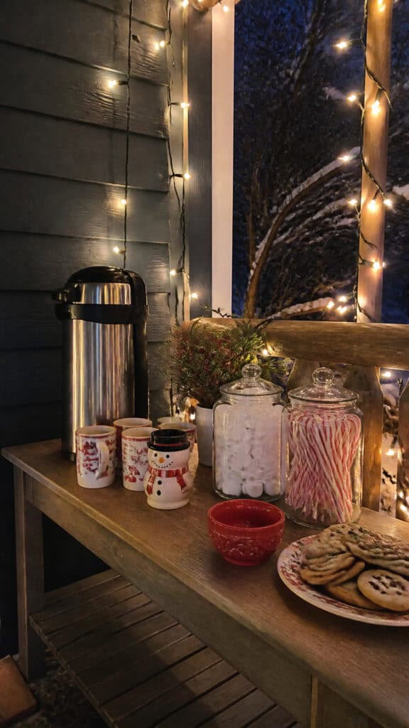 Set Up a Hot Cocoa and Treat Station