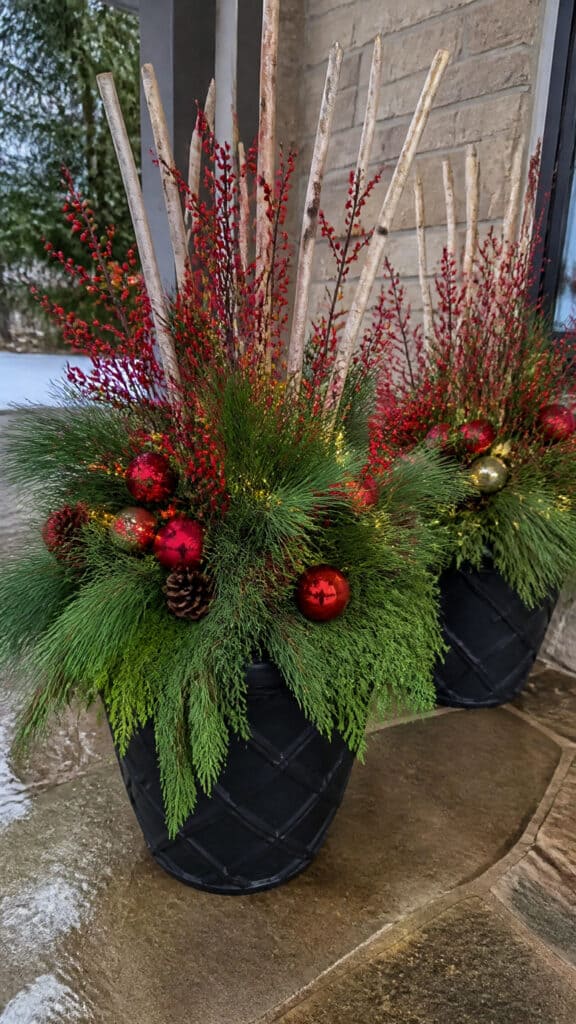 Holiday Planters and Window Boxes