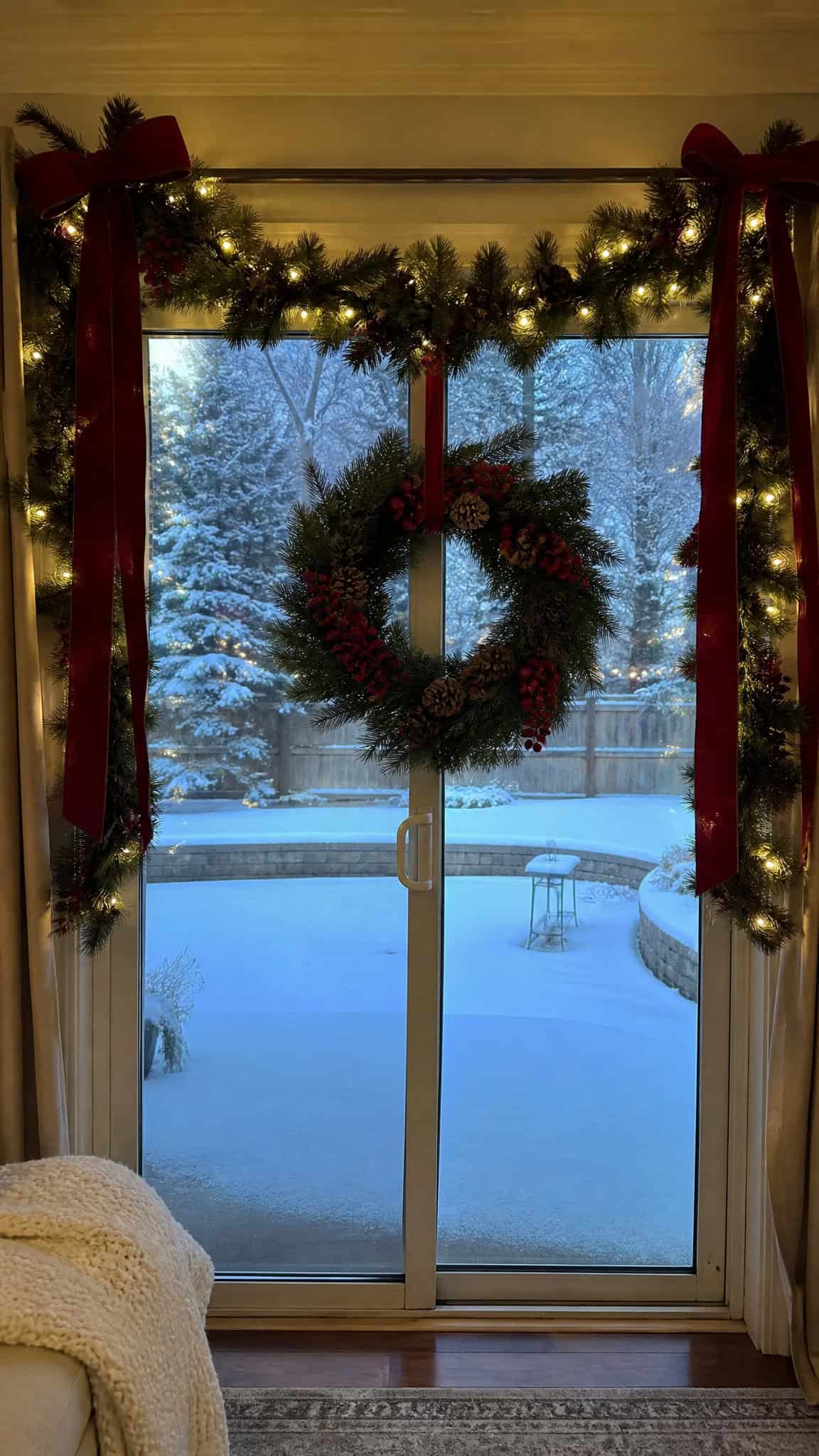 Classic Wreath Arrangement with Garland Swag