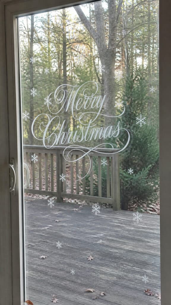 Festive Decal and Vinyl Lettering