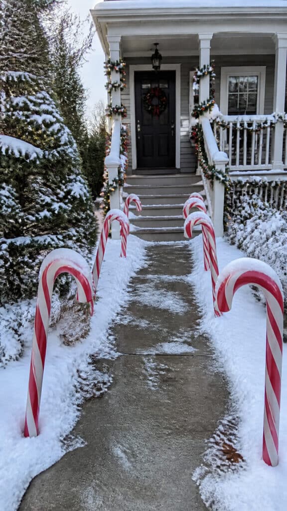 Candy Cane Path Markers