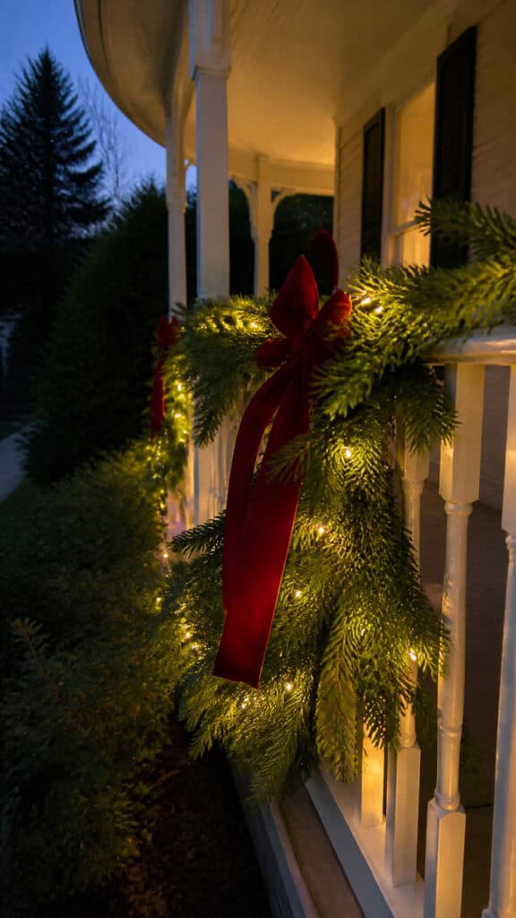 Garland Along the Railing