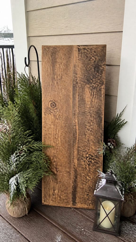 Wooden Signs with Holiday Messages