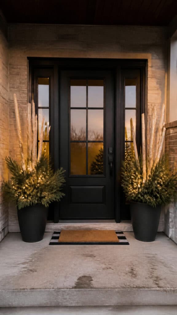 Create Symmetry with Matching Planters and Greenery