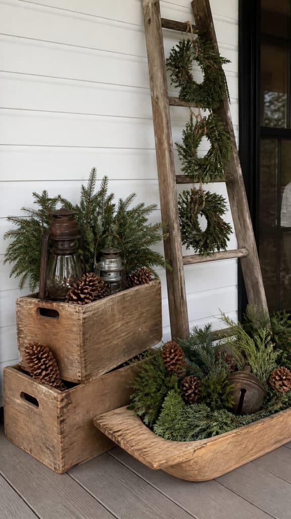 Natural Wood Elements and Crates