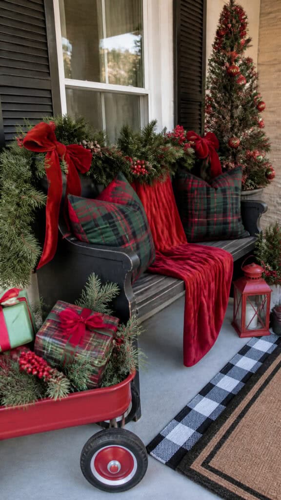 Playful Red and Green Traditional Display
