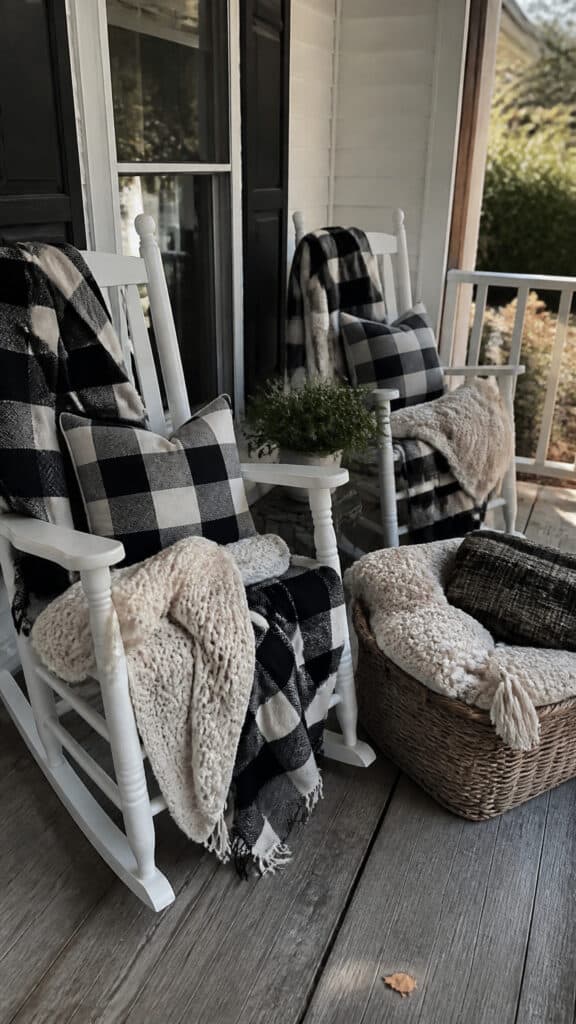 Cozy Textiles and Blankets on Seating