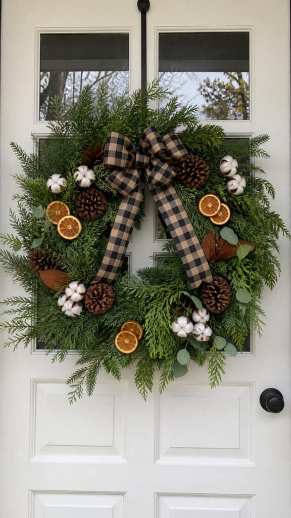 Fresh Wreath with Natural Elements