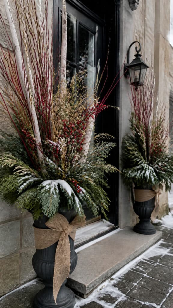 Style with Winter Planters and Urns