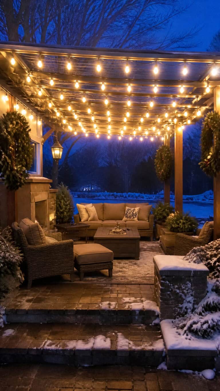 Twinkling String Light Canopies