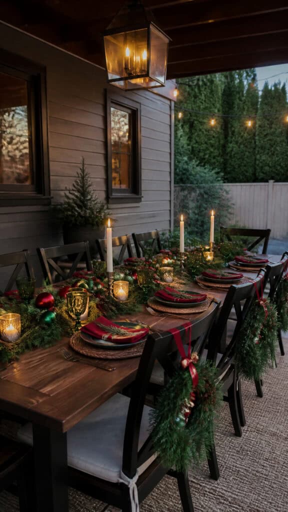 Festive Outdoor Dining Setup