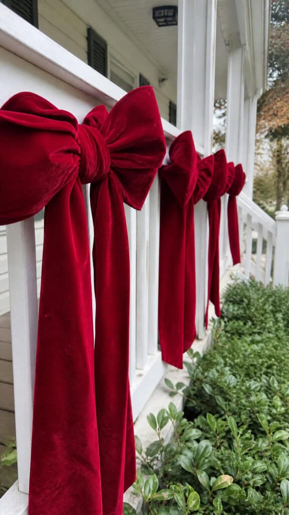 Red Velvet Bows for Elegant Charm