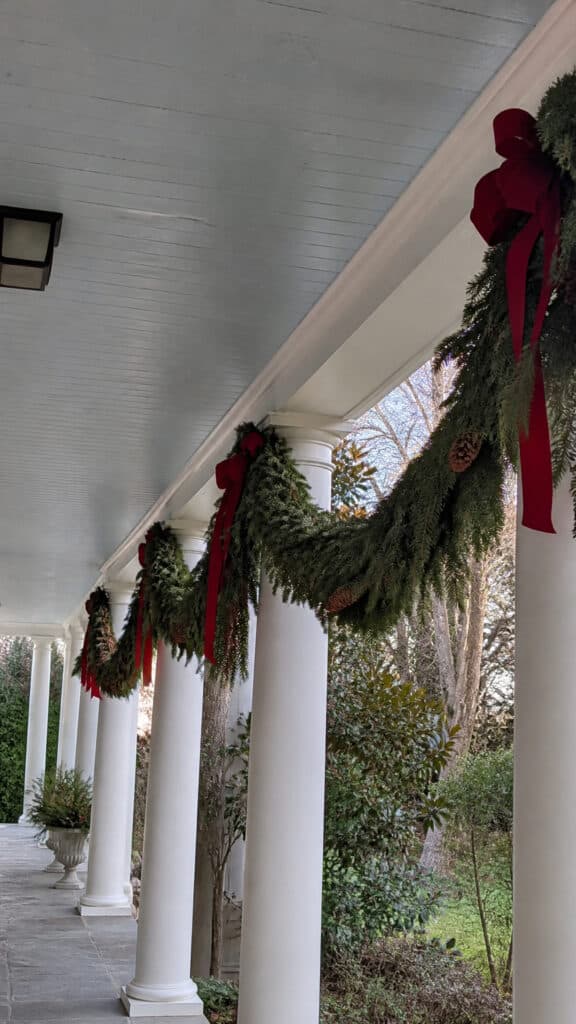 Hanging Evergreen Garland Swags