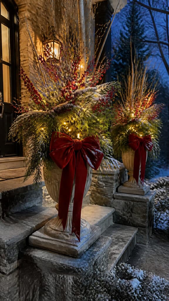 Festive Planters and Urns
