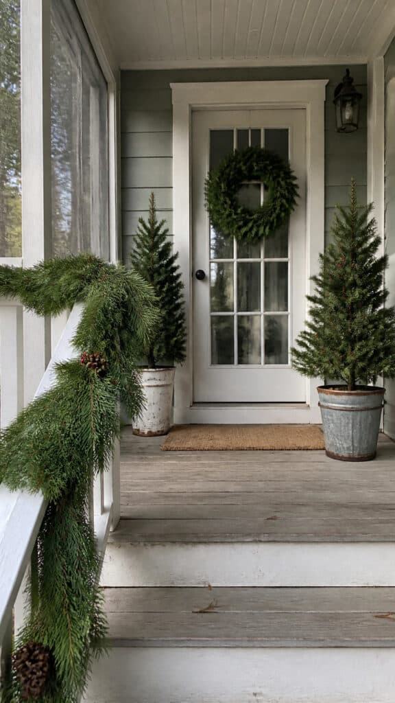 Fresh Greenery and Garland Bring Natural Beauty