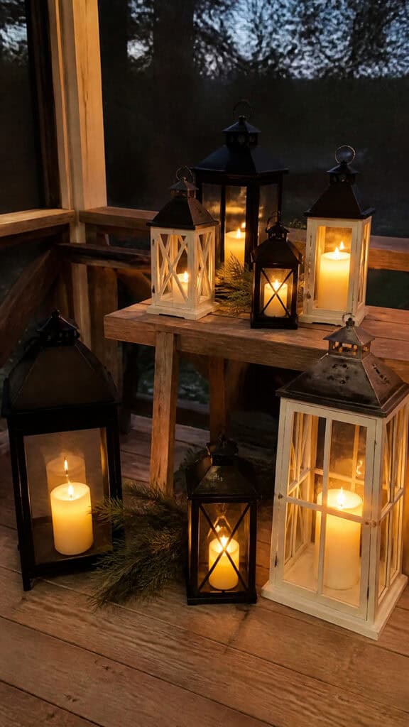 Lanterns and Candles Add Romantic Ambiance