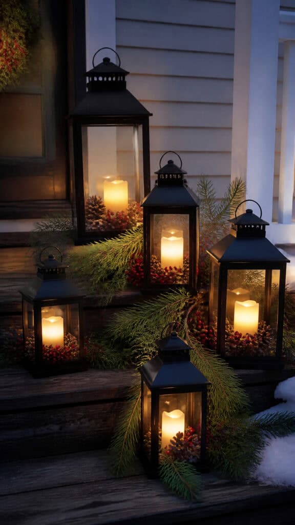 Durable Outdoor Lanterns with Flameless Candles