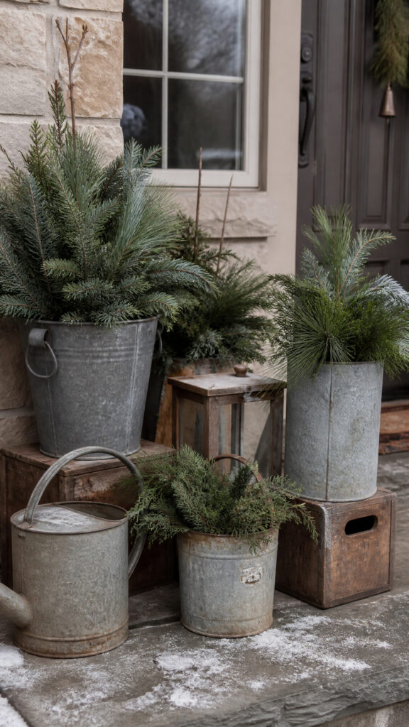 Use Galvanized Metal and Vintage Touches