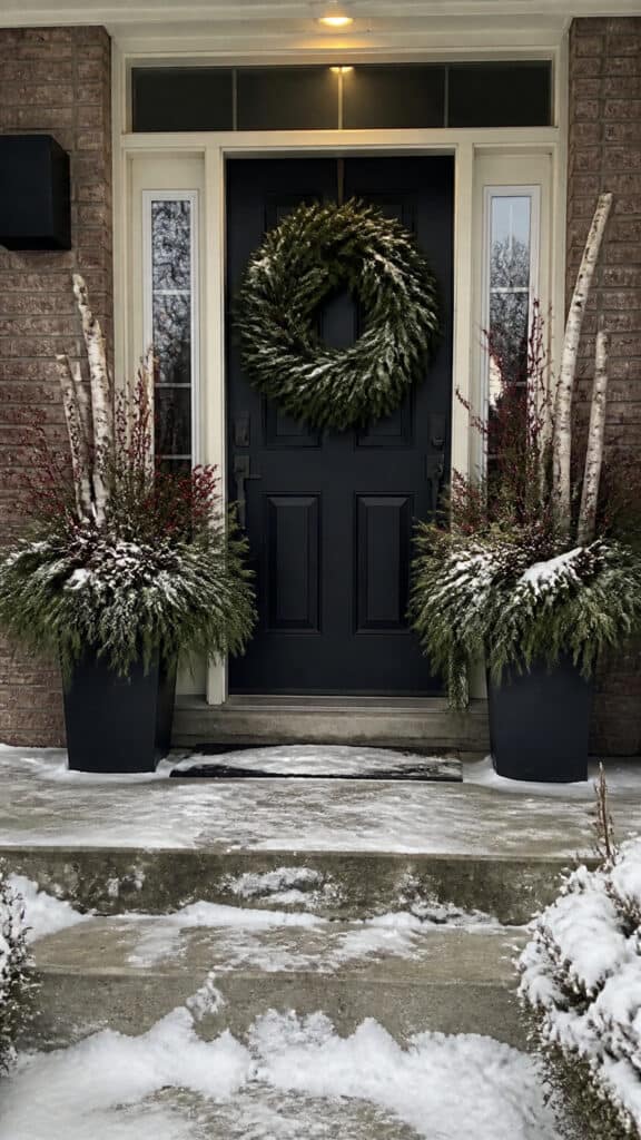 Create a Winter Greenery Display