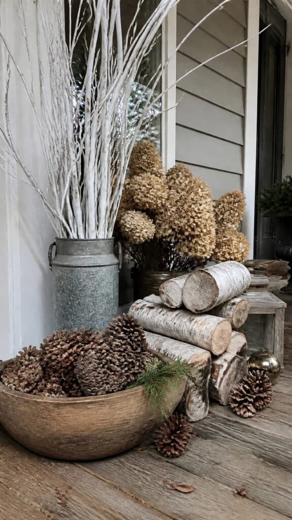Use Natural Elements and Winter Textures