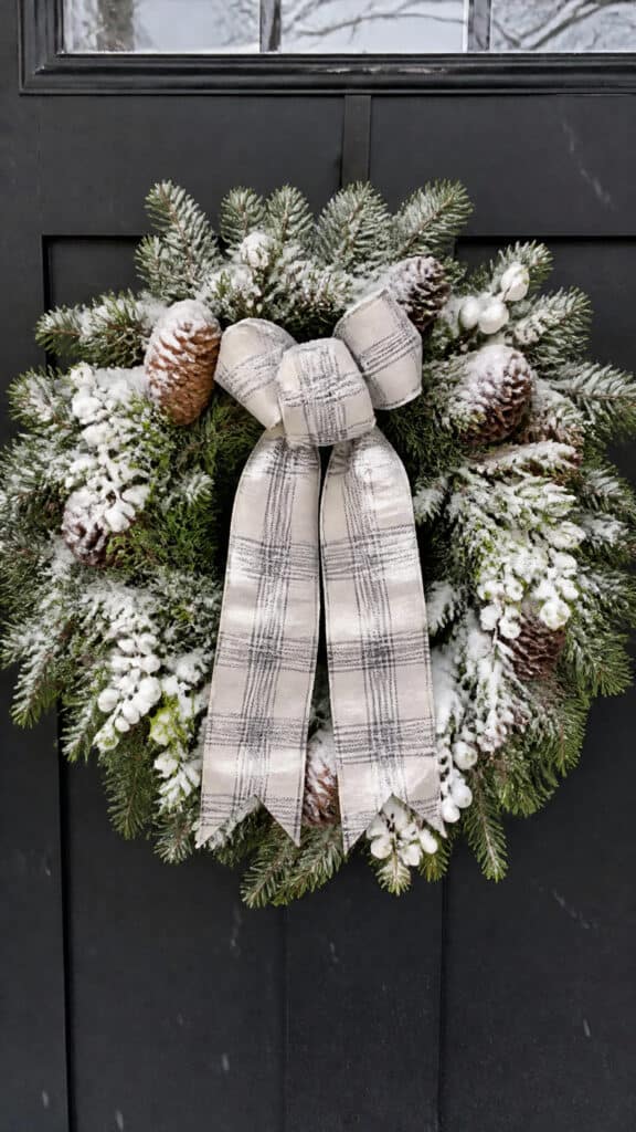 Add a Festive Winter Wreath or Door Decor