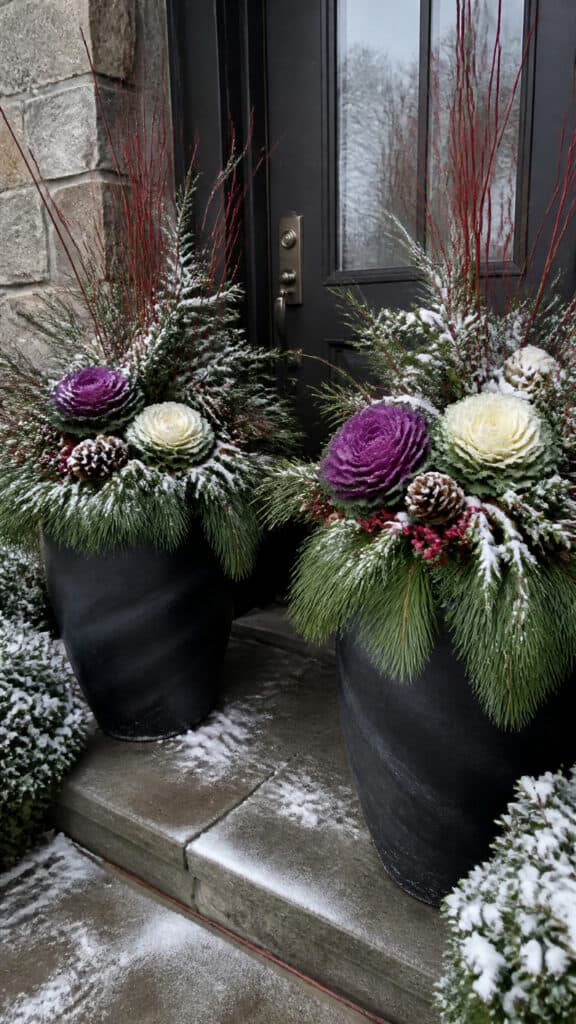 Embrace Winter Planters and Containers