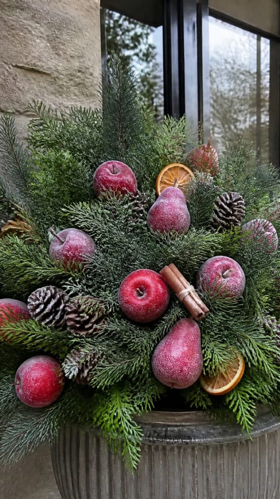 Frosted Fruit and Natural Elements