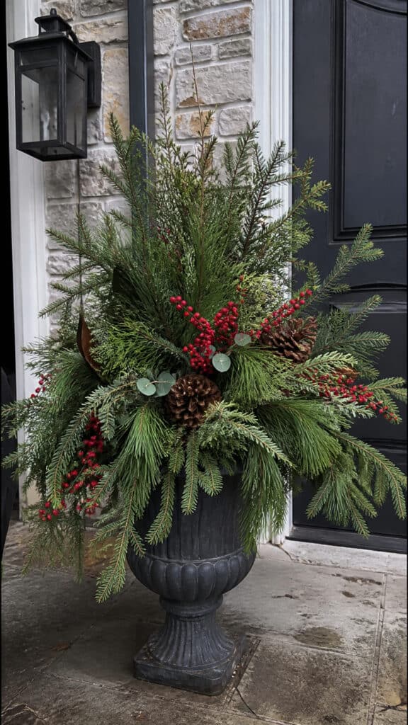 Creating Your Winter Porch Pot Arrangements