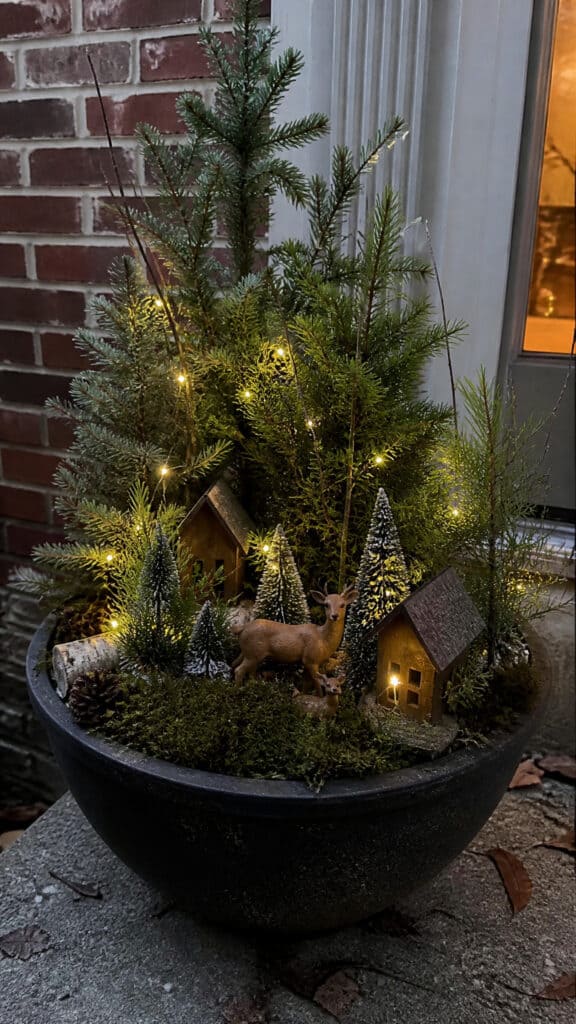 Miniature Winter Woodland Scene